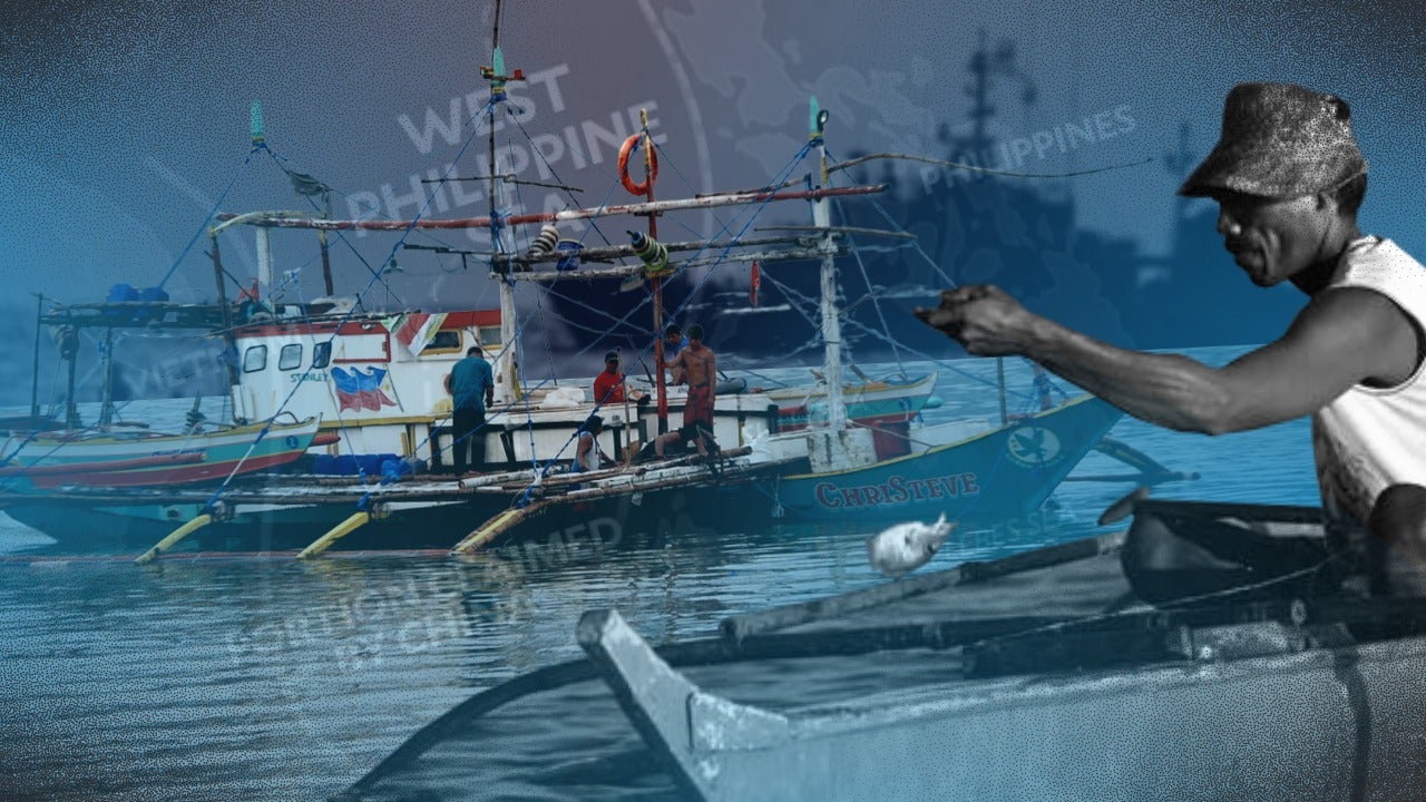 Filipino fisherfolk at sea