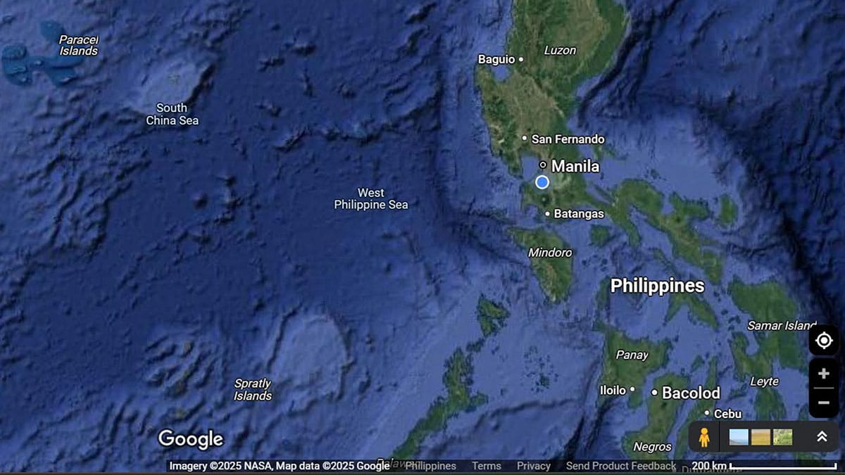 Map of the West Philippine Sea